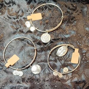 3 Silver Tone Alex And Ani Bracelets $10 Each